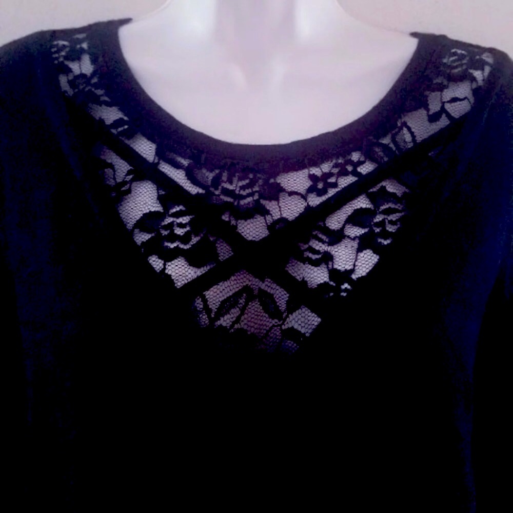 Torrid lace vneck sweater